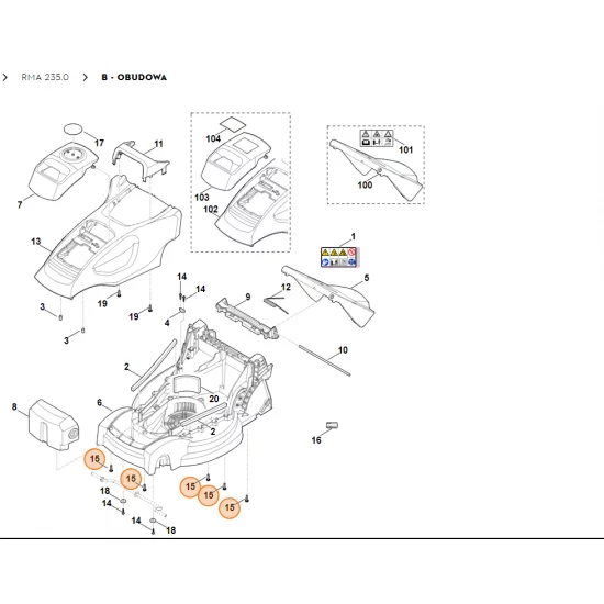 STIHL Śruba 5x20 6311 951 3515